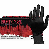 NIGHT ANGEL Nitrile Powder Free Exam Glove 4 mil Thickness x 9.40