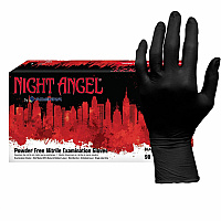 NIGHT ANGEL Nitrile Powder Free Exam Glove 4 mil Thickness x 9.40