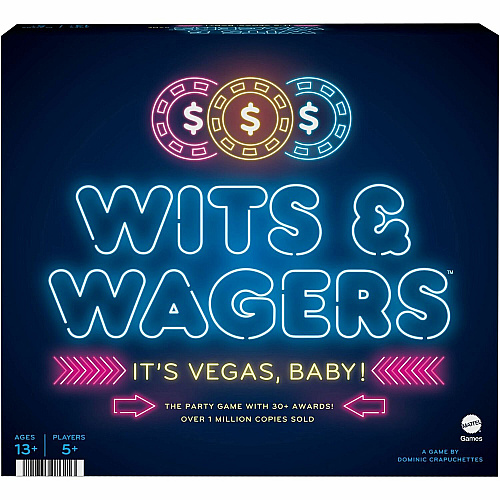 Mattel Wits & Wagers: Vegas Edition 112 Card(s) - Fun - Party - 5 Players - 1 Each (HHT91)