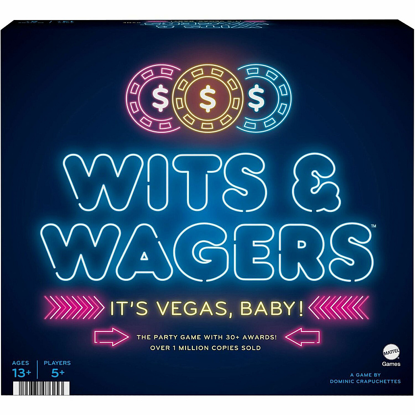 Mattel Wits & Wagers: Vegas Edition 112 Card(s) - Fun - Party - 5 Players - 1 Each (HHT91)