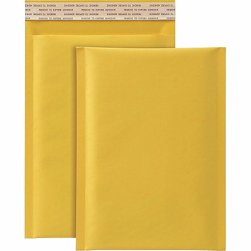 Quality Park Paper Bubble Mailers Bubble - 6" Width x 9" Length - Strip - Brown Kraft - Paper - 25 / Box (95001)