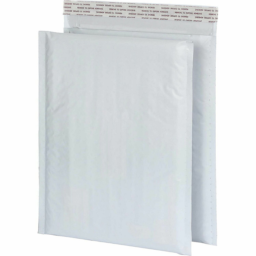 Quality Park Poly Bubble Mailers Bubble - 8 1/2" Width x 11" Length - Strip - White - Poly - 25 / Box (95009)