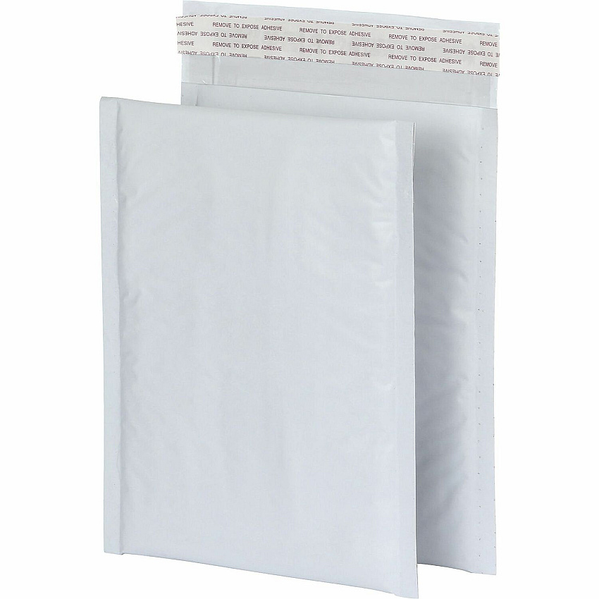 Quality Park Bubble Mailers Bubble - 6" Width x 9" Length - Strip - White - Poly - 25 / Box (95007)