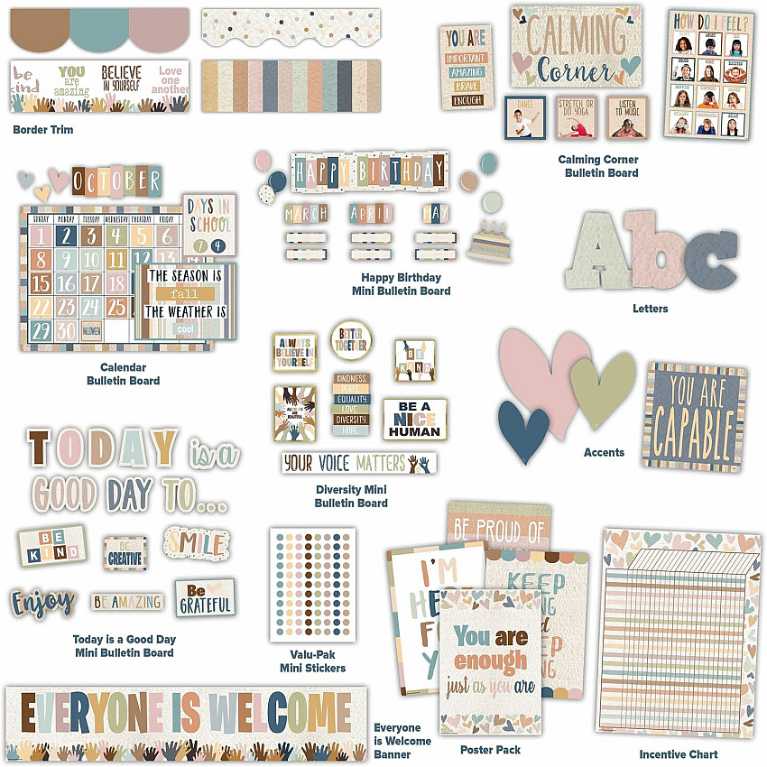 Teacher Created Resources Everyone is Welcome Decor Set Multi - 1 Set (2088692)