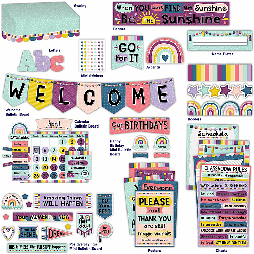 Teacher Created Resources Oh Happy Day Decor Set Multi - 1 Set (2088668)