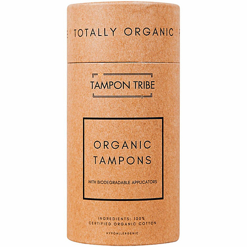 Tampon Tribe Tampon Tubes Natural Brown - Paper - 6 / Carton (TUBE6)