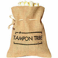 Tampon Tribe Feminine Care Bags Natural, Brown - Tampon, Sanitary Napkin, Panty Liner - 6 / Carton (BAGM6)