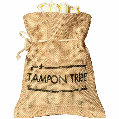 Tampon Tribe Feminine Care Bags Natural, Brown - Tampon, Sanitary Napkin, Panty Liner - 6 / Carton (BAGM6)