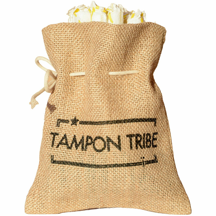 Tampon Tribe Feminine Care Bags Natural, Brown - Tampon, Sanitary Napkin, Panty Liner - 6 / Carton (BAGM6)