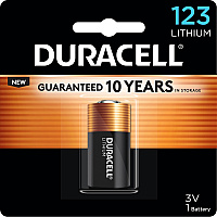 Duracell Lithium Photo Battery For Camera, Photo Equipment - 3 V DC - 1 Each (DL123AB)