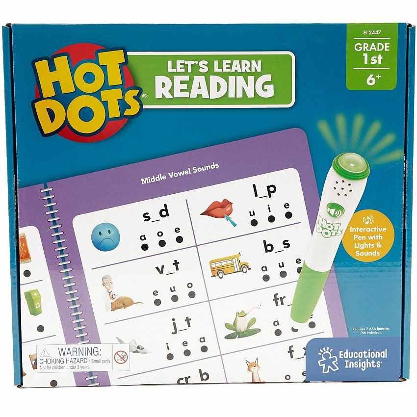 Hot Dots First Grade Activity Set Interactive Printed Book 50 Pages - Grade 1 (2447)
