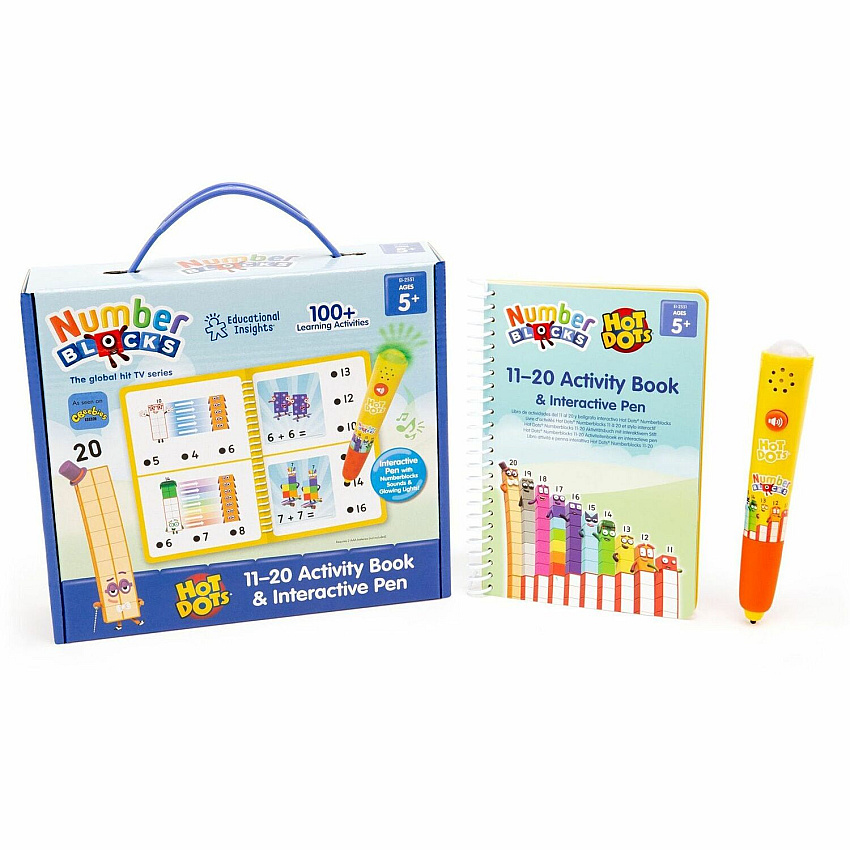 Hot Dots Numberblocks Activity Book Interactive Printed Book 60 Pages (2551)