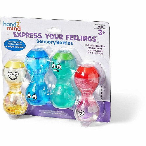Learning Resources Express Your Feelings Sensory Bottles Theme/Subject: Learning - Skill Learning: Feeling, Emotion, Self Awareness - 3+ - 4/Set - 1 Each (94488)