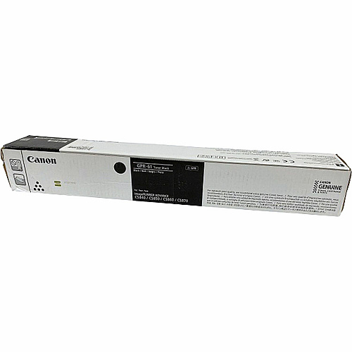Canon GPR-61 Original Laser Toner Cartridge - Black - 1 Each (3763C003)