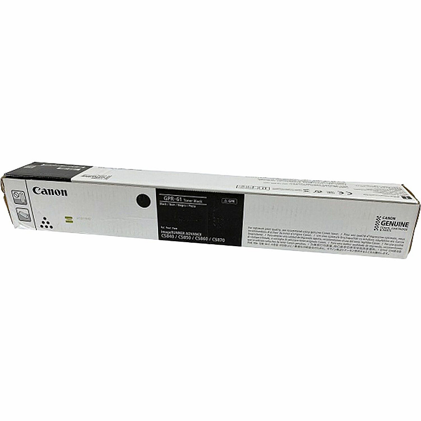 Canon GPR-61 Original Laser Toner Cartridge - Black - 1 Each (3763C003)