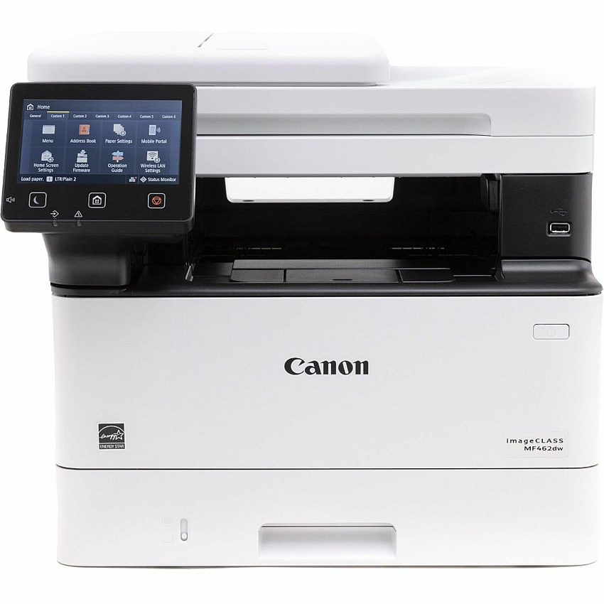 Canon imageCLASS MF462dw Laser Multifunction Printer - Monochrome - Black Copier/Fax/Printer/Scanner - 37 ppm Mono Print - 1200 x 1200 dpi Print - Monochrome Flatbed/ADF Scanner - Wireless LAN - Canon PRINT Business, Apple AirPrint, Mopria Pri (ICMF462DW)