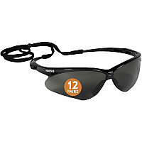 Kleenguard V30 Nemesis Safety Eyewear Recommended for: Workplace, Home - UVA, UVB, UVC Protection - Polycarbonate - Durable, Lightweight, Wraparound Frame, Anti-fog, Flexible, Soft, Neck Cord - 12 / Box (22475BX)