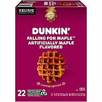 Dunkin Donuts Dunkin' Donuts&reg; K-Cup Falling for Maple Artificially Maple Flavored Coffee Compatible with Keurig Brewer - Medium - K-Cup - Maple, Arabica - 22 / Box (1478)