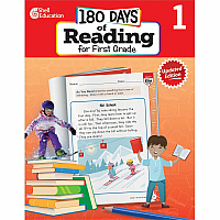 Shell Education 180 Days of Reading for First Grade, 2nd Edition Printed Book Grade 1 - English - 1 Each (135043)