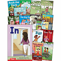Shell Education Decodable Books Grade PK-K Set 1: 15-Book Set Printed Book Grade PK-K - English - 15 / Set (145496)