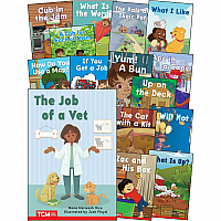 Shell Education Decodable Books Grade PK-K Set 2: 15-Book Set Printed Book Grade PK-K - English - 15 / Set (145497)
