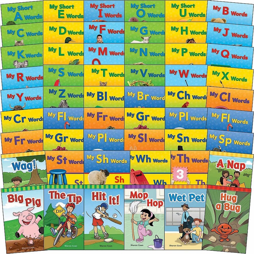 Shell Education Phonics Book Set Printed Book Grade Pre-K - 50 / Set (126778)