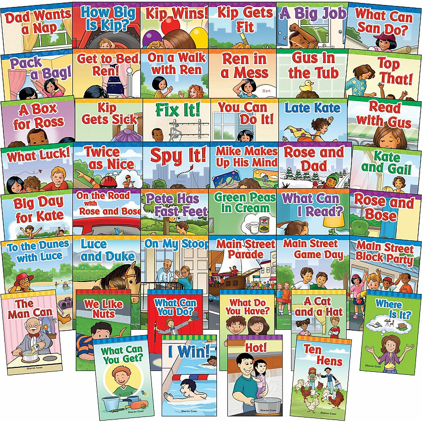 Shell Education Phonics Book Set Printed Book Grade K - 46 / Set (126779)