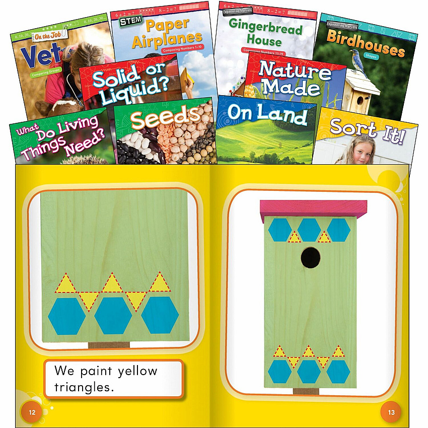 Shell Education Exploring STEM Kindergarten 10-Book Set Printed Book Grade K - English - 10 / Set (103736)