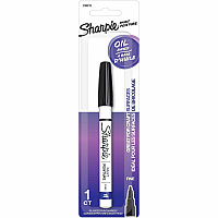 Sharpie Oil-Based Paint Markers Fine Marker Point - Black Ink - Oil Based - 1 / Pack (2089210)