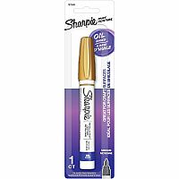 Sharpie Oil-Based Paint Markers Medium Marker Point - Gold Ink - Oil Based - 1 / Pack (2157683)