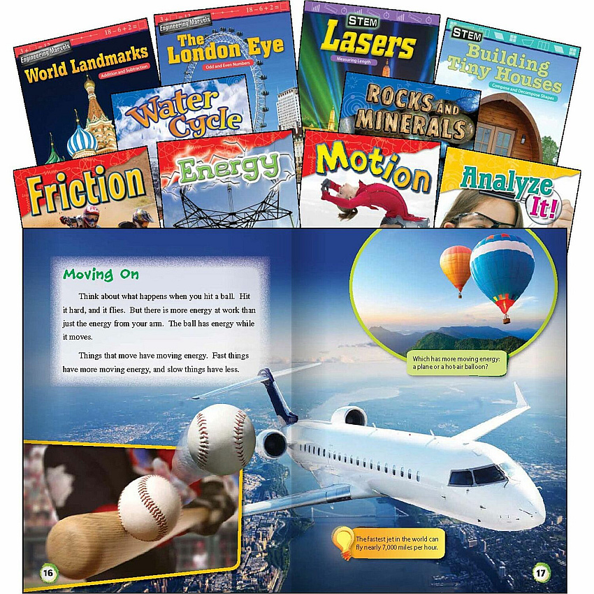 Shell Education Exploring STEM Grade 2 10-Book Set Printed Book Grade 2 - English - 10 / Set (100579)