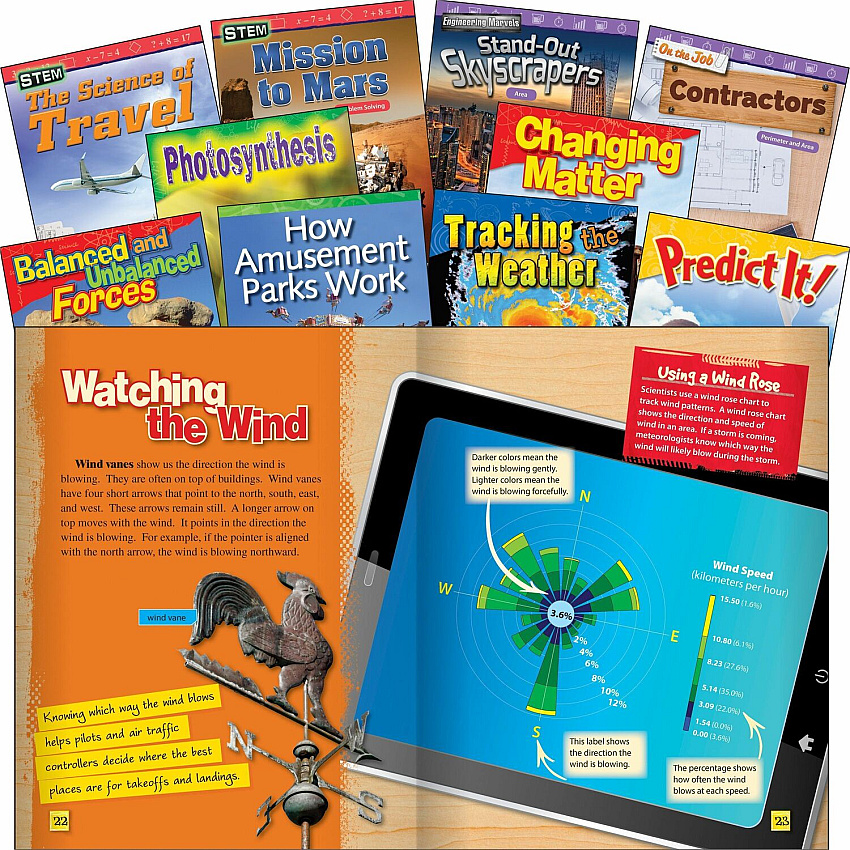 Shell Education Exploring STEM Grade 3 10-Book Set Printed Book Grade 2-3 - English - 10 / Set (100580)