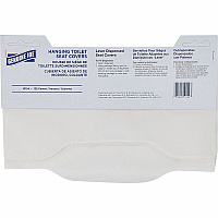 Genuine Joe Quarter-Fold Toilet Seat Covers Quarter-fold - For Toilet - White - Virgin Paper - 125/Pack - 24 / Carton (GJO10154)