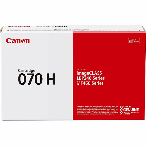 Canon 070 Original High Yield Laser Toner Cartridge - Black - 1 Pack 10200 Pages (CRTDG070H)