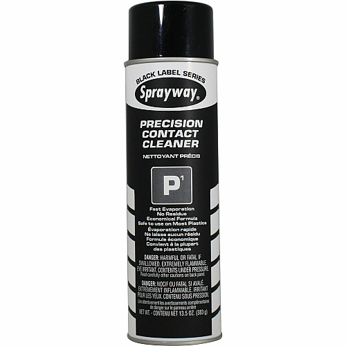 Claire P1 Precision Contact Cleaner For Electrical Contact, Electronic Equipment - 13.50 fl oz - Non-corrosive, Non-staining, Quick Drying, Residue-free - Black - 12 / Carton (SW293CT)