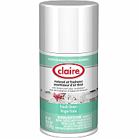 Claire Metered Air Freshener with Ordenone Aerosol - 6000 ft³ - 7 fl oz (0.2 quart) - Fresh Linen - 30 Day - Odor Neutralizer - 12 / Carton (CL110CT)