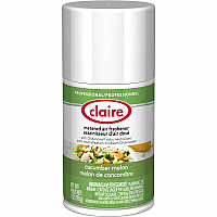 Claire Metered Air Freshener with Ordenone Aerosol - 6000 ft³ - 7 fl oz (0.2 quart) - Cucumber Melon - 30 Day - Odor Neutralizer - 1 Each (CL109)