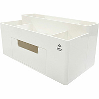 Business Source Multi-Grid Desktop Organizer 7 Compartment(s) - 1 Drawer(s) - 3.90