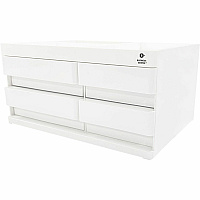 Business Source Multi-Drawer Desktop Organizer 4 Compartment(s) - 4 Drawer(s) - 5.20