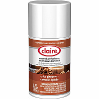 Claire Metered Air Freshener with Ordenone Aerosol - 6000 ft³ - 7 fl oz (0.2 quart) - Spicy Cinnamon - 30 Day - Odor Neutralizer - 12 / Carton (CL122CT)