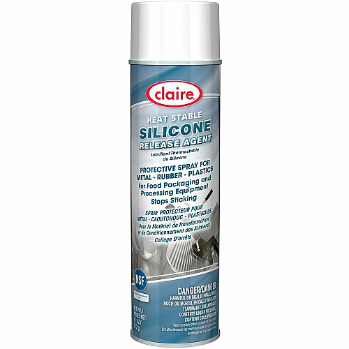 Claire Heat Stable Silicone Release Agent 11 fl oz (0.3 quart) - Mild Petroleum Scent - Water Repellent, Non-staining, Wax-free, Water Proof, Anti-corrosive, Non-sticky - 1 Each (CL948)