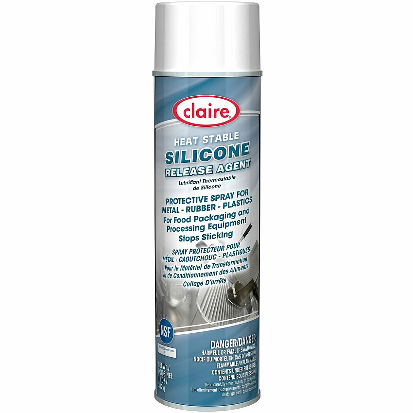 Claire Heat Stable Silicone Release Agent 11 fl oz (0.3 quart) - Mild Petroleum Scent - Water Repellent, Non-staining, Wax-free, Water Proof, Anti-corrosive, Non-sticky - 1 Each (CL948)