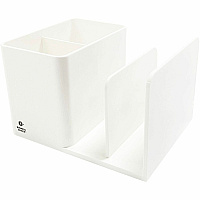 Business Source Multifunctional Pen Cup Organizer 2 Compartment(s) - 3.80