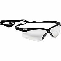 Kleenguard V30 Nemesis Safety Eyewear Recommended for: Workplace, Home, Industrial, Manufacturing, Eye, Construction, Shooting - Universal - UVA, UVB, UVC Protection - Polycarbonate - Durable, Lightweight, Wraparound Frame, Neck Cord, Scratch Re (25679BX)