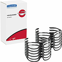 Kleenguard V40 Hellraiser Safety Eyewear Recommended for: Workplace, Home, Industrial, Manufacturing, Indoor - Universal - UVA, UVB, UVC Protection - Polycarbonate - Durable, Lightweight, Wraparound Frame, Neck Cord, Scratch Resistant, Compact D (20539BX)