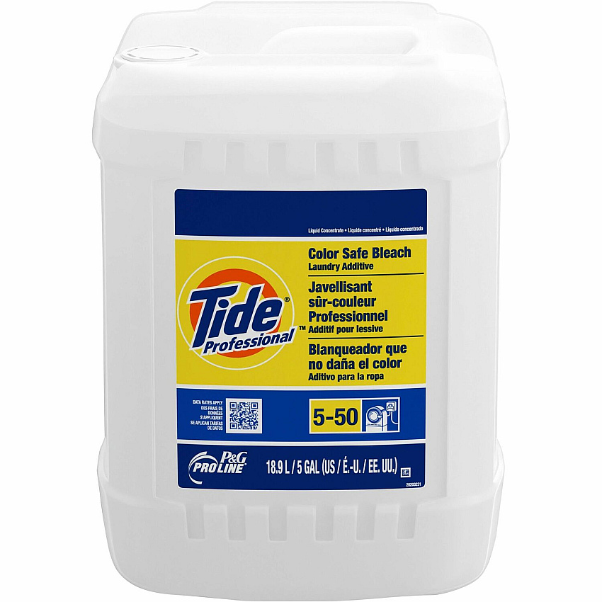 Tide Pro Line Professional Color Safe Bleach Laundry Additive For Laundry, Garment, Linen - Concentrate - Liquid - 640 fl oz (20 quart) - Color Safe, pH Neutral, Soft, Chlorine-free - 1 Pack (70675)