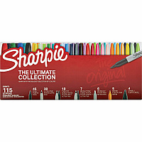 Sharpie Ultimate Permanent Marker Fine Marker Point - Assorted Ink - 115 / Box (2199819)