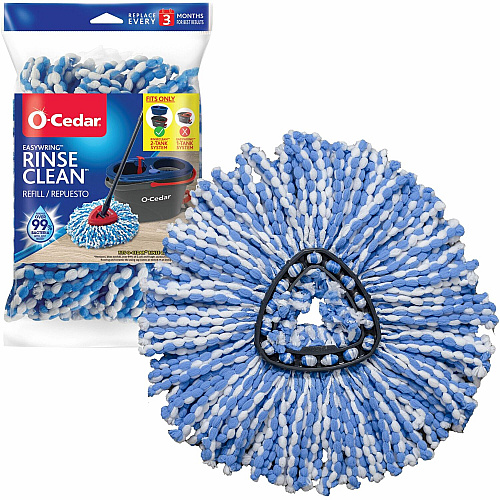 O-Cedar EasyWring Rinse Clean Mop Refill MicroFiber - Multi - 1 Each (168738)