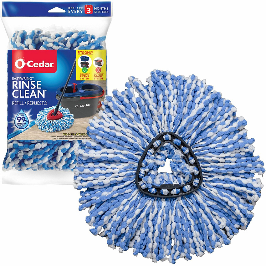 O-Cedar EasyWring Rinse Clean Mop Refill MicroFiber - Multi - 1 Each (168738)