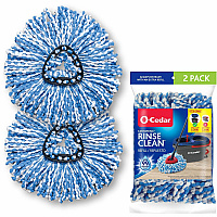 O-Cedar EasyWring Rinse Clean Mop Refill MicroFiber - Multi - 2 / Pack (172092)